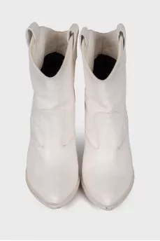White leather сossacks