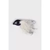 Brooch decorated with feathers