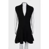V-neck wool dress