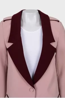 Two tone loose fit blazer