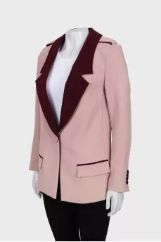 Two tone loose fit blazer