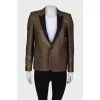 Gold and black striped jacket