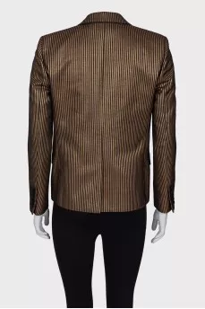 Gold and black striped jacket