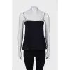Black top with tag