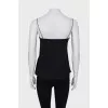 Black top with tag