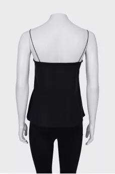 Black top with tag