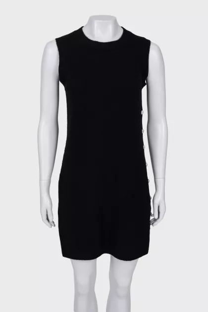Black dress decorated with beads