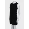 Black dress decorated with beads