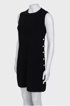 Black dress decorated with beads