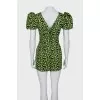 Mini dress with voluminous sleeves
