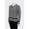 V-neck wool sweater