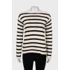 Black and white striped sweater