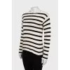 Black and white striped sweater