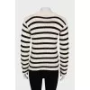 Black and white striped sweater