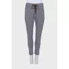 Gray sweatpants