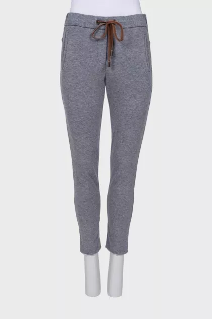 Gray sweatpants