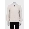 White loose fit sweater