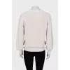 White loose fit sweater