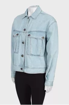 Denim jacket with buttons