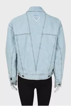 Denim jacket with buttons