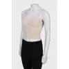 Patterned wool top