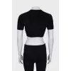 Black short pile top