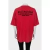 Red loose fit T-shirt