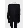 Short pile knitted sweater