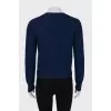 Cashmere navy blue sweater