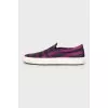 Men's striped slip-ons
