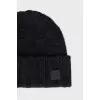 Black cashmere hat