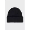 Black cashmere hat