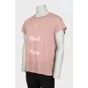 Men's T-shirt with slogan