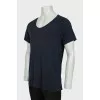Men's navy blue crew-neck T-shirt