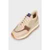 Combined high-soled sneakers
