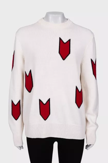 Loose-fit wool sweater