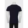 Men's dark blue T-shirt