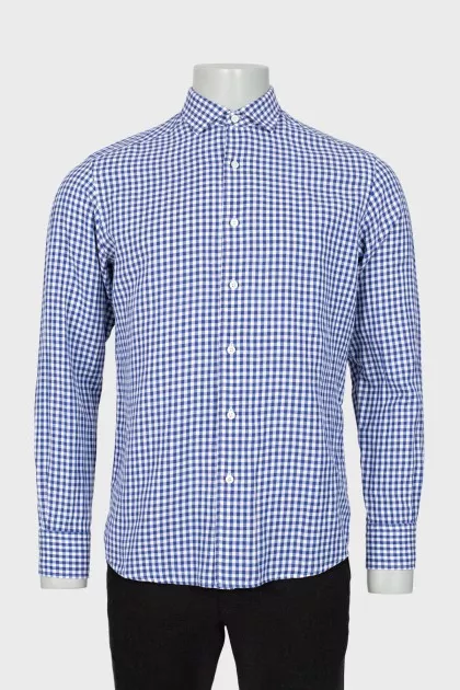 Men's checkered shirt