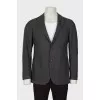 Men's wool jacket with pockets