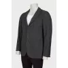 Men's wool jacket with pockets