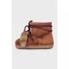 Insulated lace-up boots