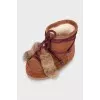 Insulated lace-up boots