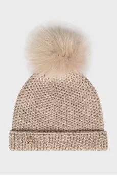Cashmere knitted hat