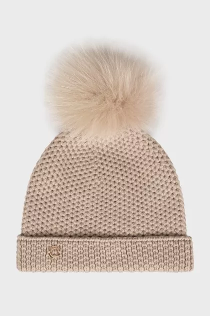 Cashmere knitted hat