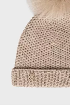 Cashmere knitted hat