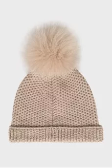 Cashmere knitted hat