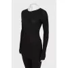 Long wool sweater