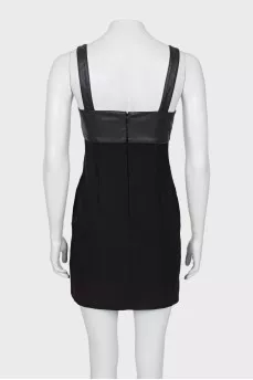 Black mini dress with straps