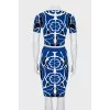 Printed skirt suit
