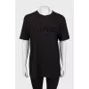 Black T-shirt with tag